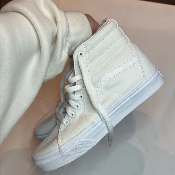 White vans high tops BRAND NEW MINT CONDITION - Picture 5 of 7